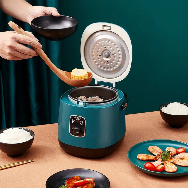 1.2L Mini Rice Cooker Multi-function Single Electric Rice Cooker Non-Stick Household Small Cooking Machine Make Porridge Soup