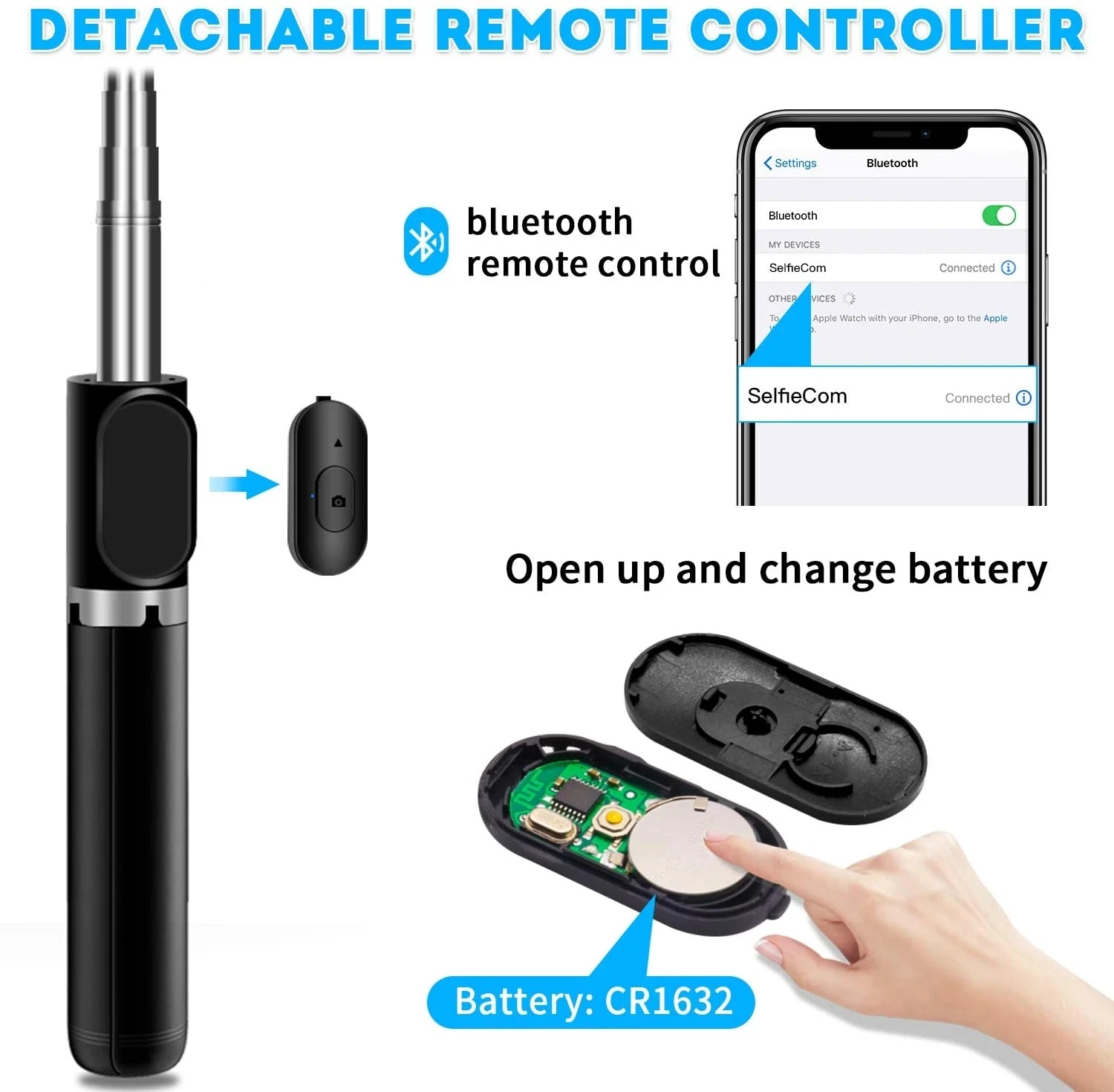 Statief Selfie Stick met Gimbal-stabilisator voor telefooncamera Smartphone Mobiele mobiele houder Stand LED-ringlicht Bluetooth-monopod