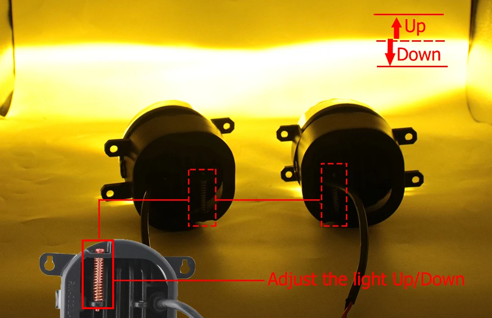Led Fog Lamp Car Driving Light Angel Eye Aperture DRL PTF 15Wx2 12V for Lexus IS XE30 Is250 Is300h Is350 Is200t 2014 2015 2016 detail image 9