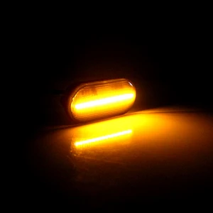 Jdm canbus âmbar amarelo fumaça luzes marcadoras laterais luzes de sinalização led indicador para vw bora golf 3 4 passat 3bg polo sb6 12v 12 principais vendas emblema vw polo 2007 - №6