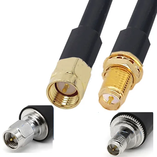 

LMR-400 Cable Kabel SMA Male to RP SMA Female Connector Low Loss RF Coaxial cable