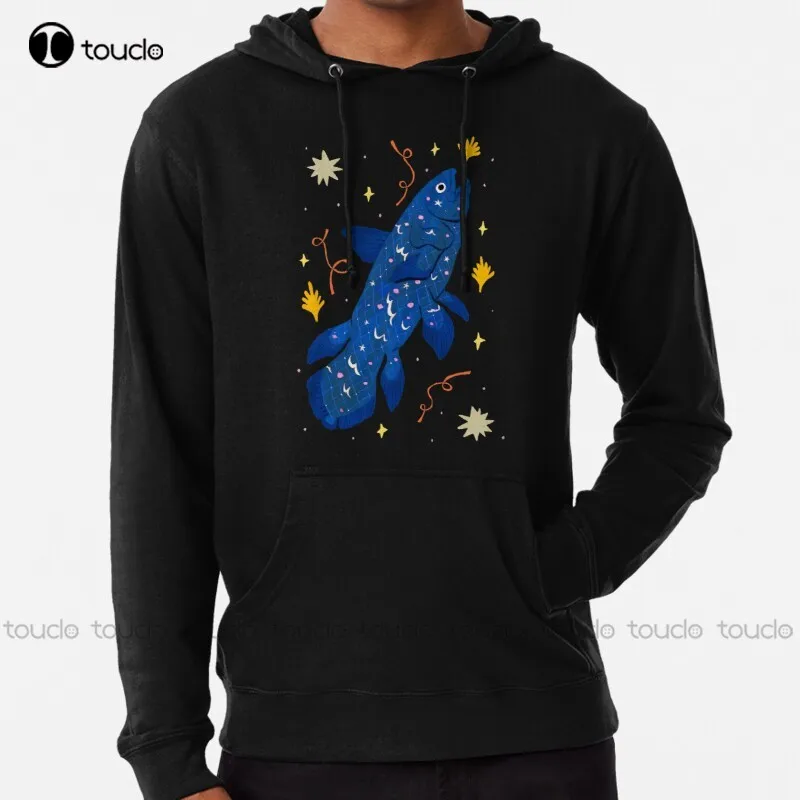 

new Starry Coelacanth Hoodie white hoodie