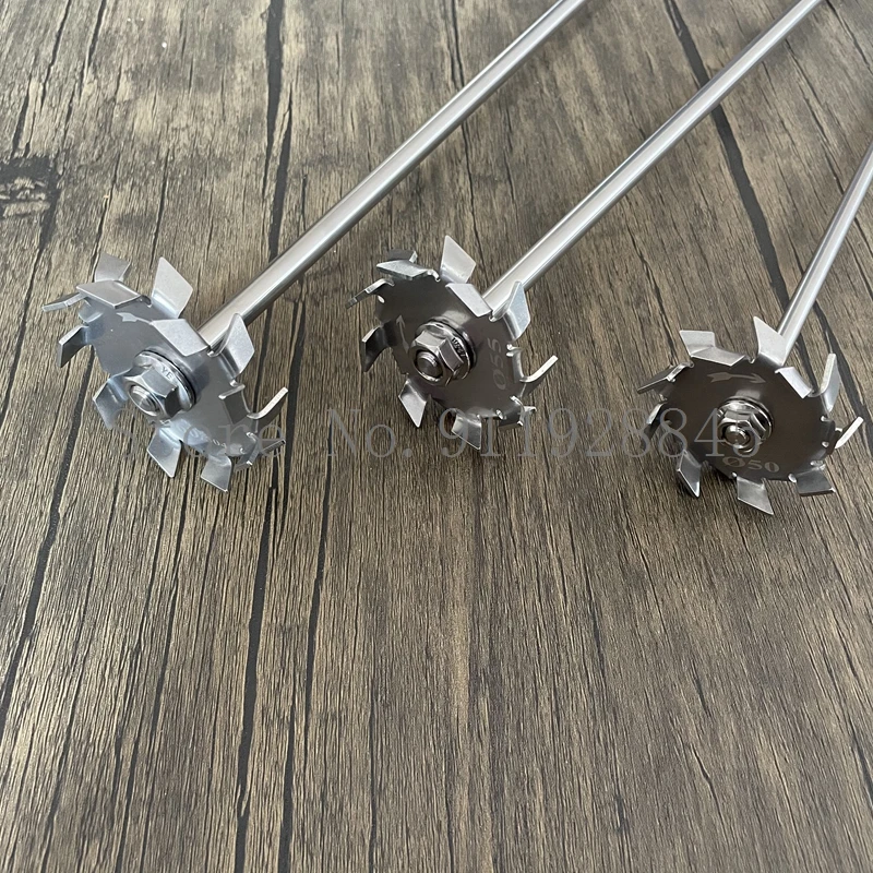 1Set Lab Rvs Dispersie Plaat Peddel Dispersie Schijf Verspreiden Machine Blade Met Agerende Roerstaafje