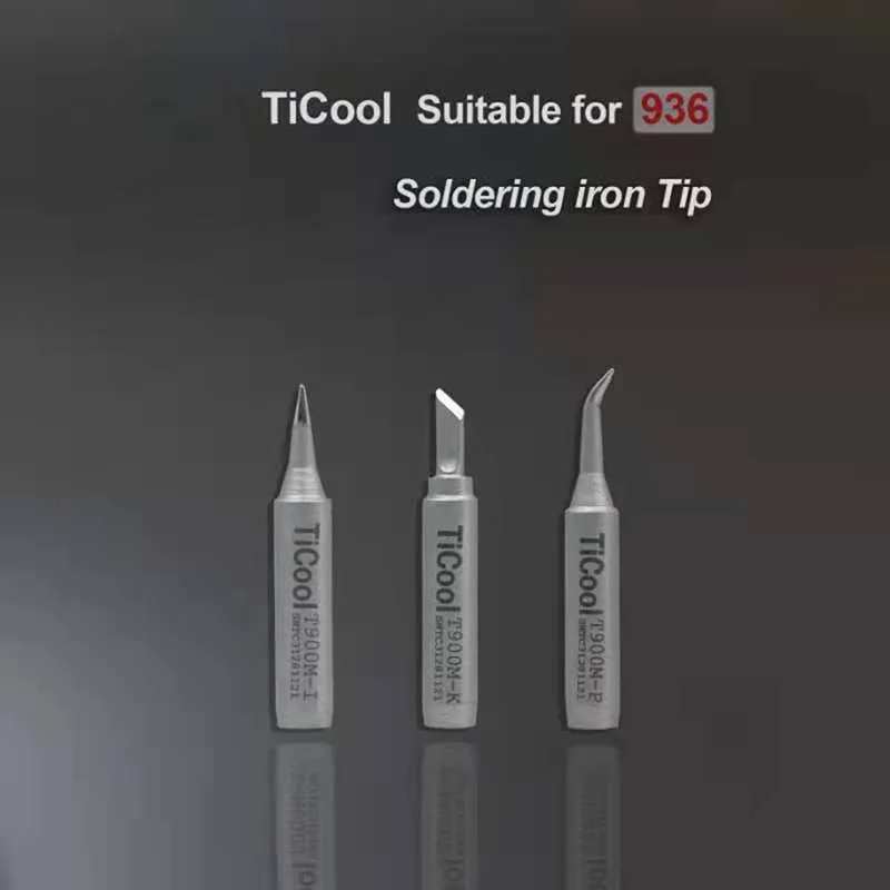 

TiCool 936 Universal Flying Wire Soldering Iron Tip Straight Tip Curved Tip Small Knife Tip Is Suitable For Mobile Phone Repair