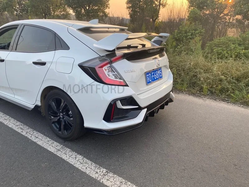 Suitable for Honda 10th Civic 2016, 2017, 2018, 2019 CIVIC spoiler, hatchback Civic JDM modified rear wing top wing