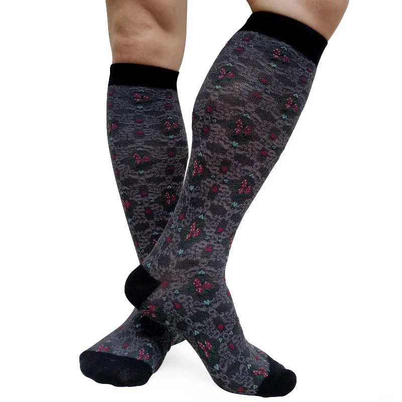 Knee high men Formal socks Sexy Lingerie  vintage Style Male Dress stocking Hose Cotton Jacquard Fashion Gentlemen Sock