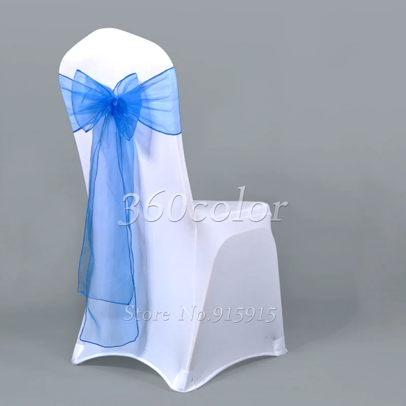 Ceinturage de Chaise en Organza Transparent, Bandeau de Couverture avec Nministériels d, Décoration de ixde Mariage, Banquet, Patients, Douche, 25 Pièces