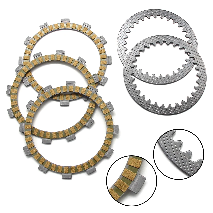 Motorcycle Clutch Friction Disc Plate Kit Accessories For Suzuki RG50 PV50 RMX50 RM50 C/N/T/X/Z ZR50 SKE/SKH ZR50S GT50 KB/KEN