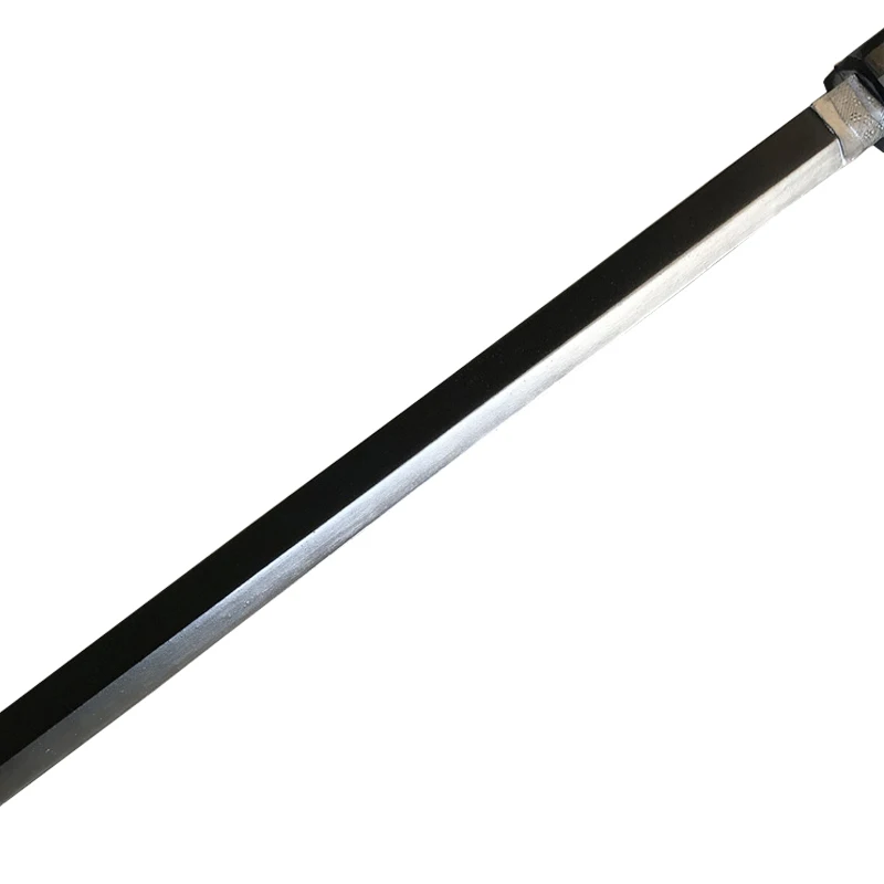 Espada katana cobra 98cm, arma de lâmina de arremesso nutritiva, arma de dramatização, modelo de brinquedo em pu, adereço para cosplay, preto e branco