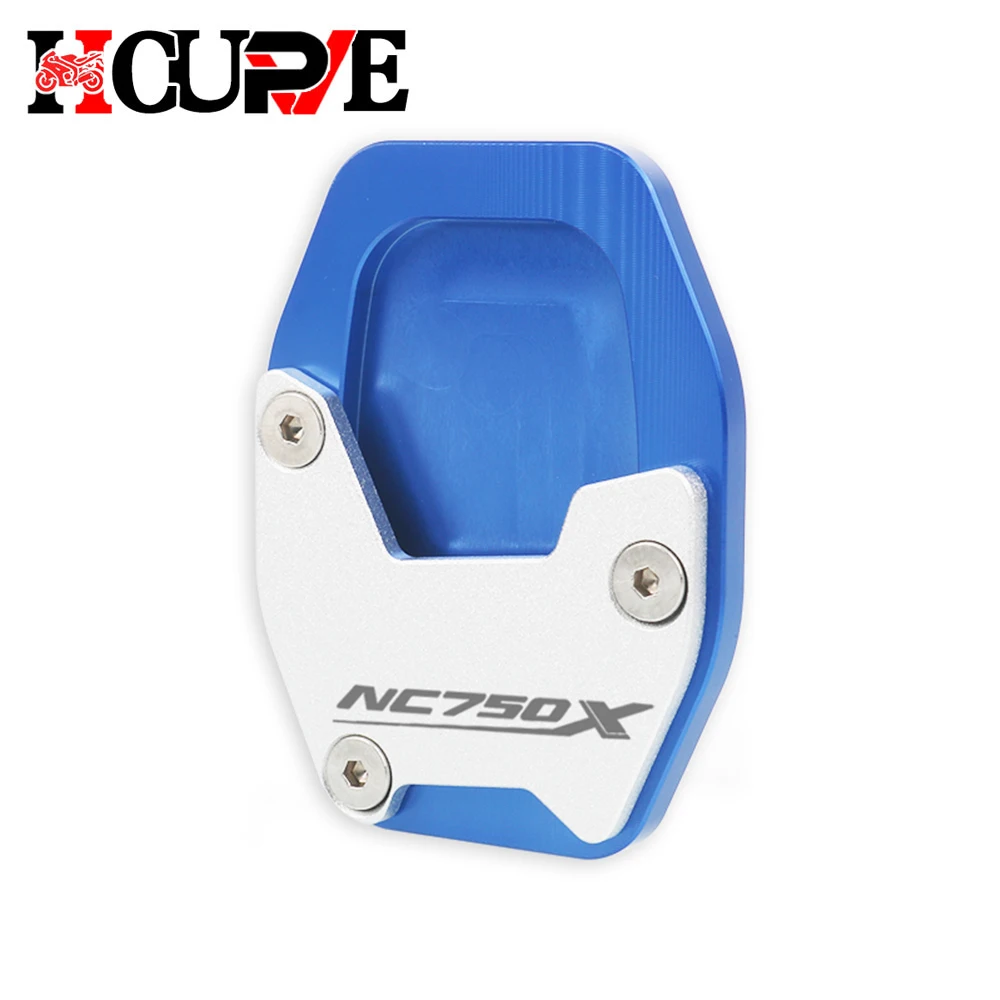 Motosiklet aksesuarları CNC Kickstand yan standı uzatma NC750X Pad için NC NC 750X NC X 2021 2022 2023