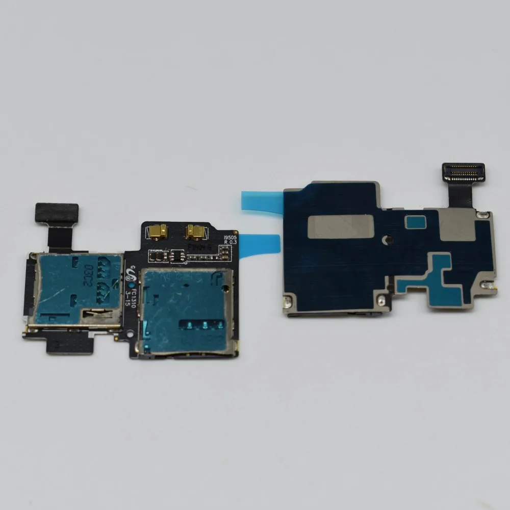 Micro bandeja de cartão sd para samsung galaxy s4 i9500 i9505 i337, suporte do cartão sd com cabo flex, qualidade superior