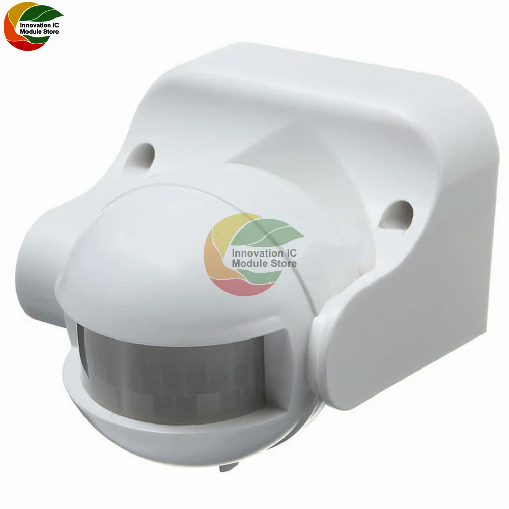 PIR Human Motion Sensor AC 220V Automatic Infrared PIR Infrared Detector 180 Degree Rotation Outdoor Timer Switch Motion Sensor