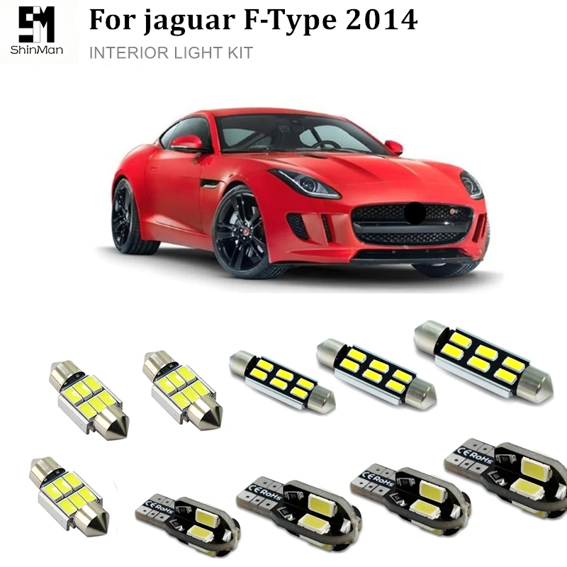 

18pcs Error Free LED Interior Light Kit for Jaguar F-Type LED Interior Package (2014-Present) led