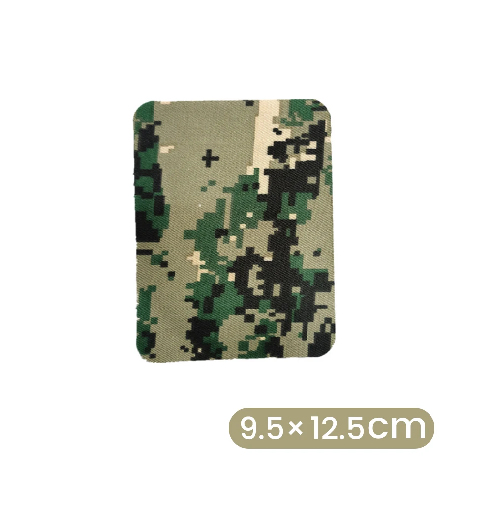 1PC Oval Quadrat 9,5*12,5 cm 11*14cm Hot Melt Kleber Camouflage Kleber Bügeln Patch imitation Denim Nähen Knie Ellenbogen DIY Kleidungsstück – Detail 5