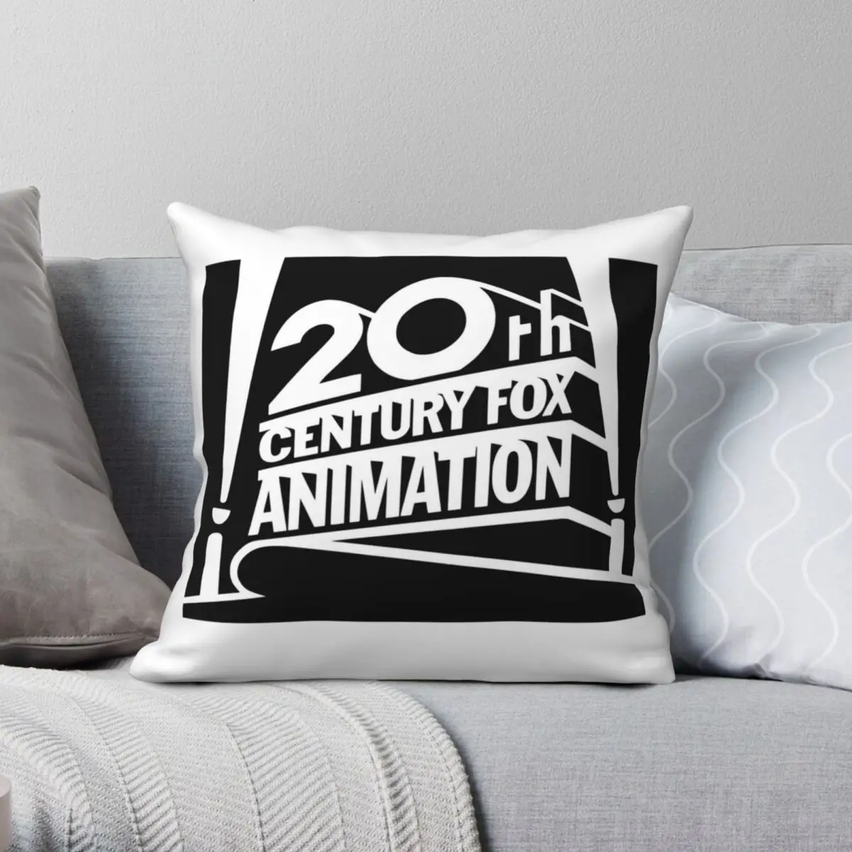 20th Century Fox Pillowcase Polyester Linen Velvet Pattern Zip Decor Bed Cushion Cover 18