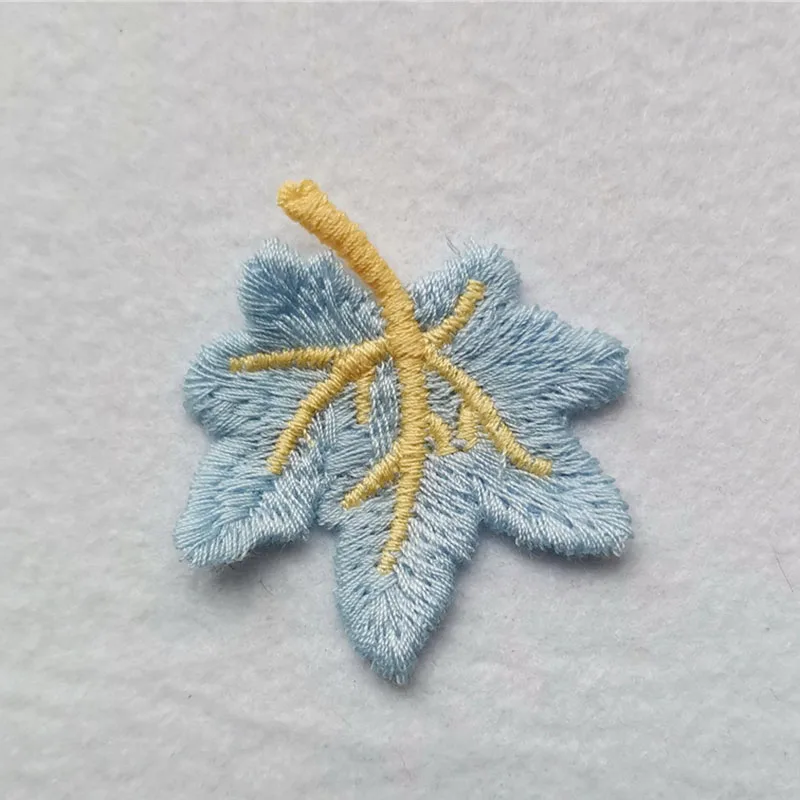 30 Stück/Set, 5 x 4 cm, bestickte Blatt-Applikationen zum Aufnähen, für DIY-Kleidung, Hüte, Nähzubehör, Haarspangen, Stoffdekoration, Aufnäher. – Detail 8