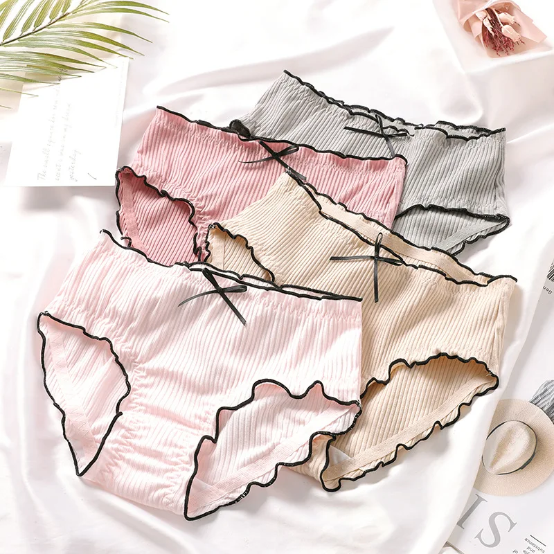 Panties for Woman Cotton underwear women sexy ingerie female briefs ladies casual girl Bow underpants intimate panty