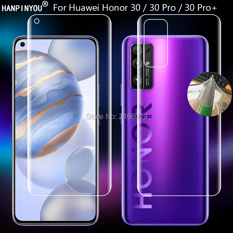 For Huawei Honor 30 / Honor 30 Pro Plus Clear TPU / Matte Anti-Fingerprints Hydrogel Full Cover Soft Screen Protector Film