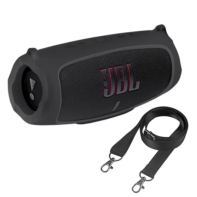 Zoprore-jbl charge 5スピーカー用の新しいシリコンケース,屋外旅行用,bluetooth付きポータブルワイヤレススピーカー用の保護ケース,ベルト付き  - AliExpress