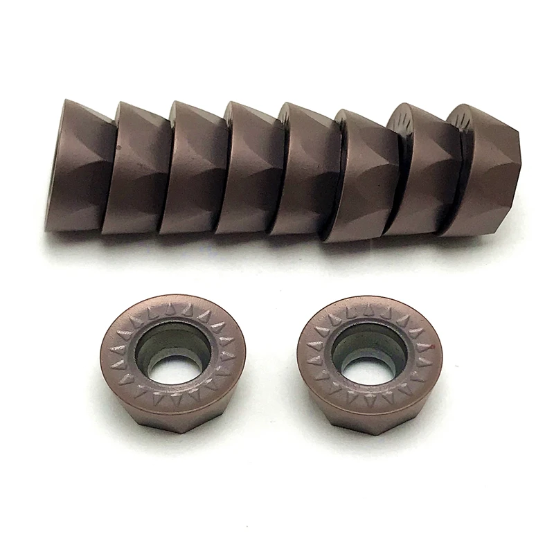 RPMT1204 Moe JS เครื่องมือกลึงกัด R6คาร์ไบด์เครื่องมือตัด CNC แบบมีดัชนีคุณภาพสูง VP15TF