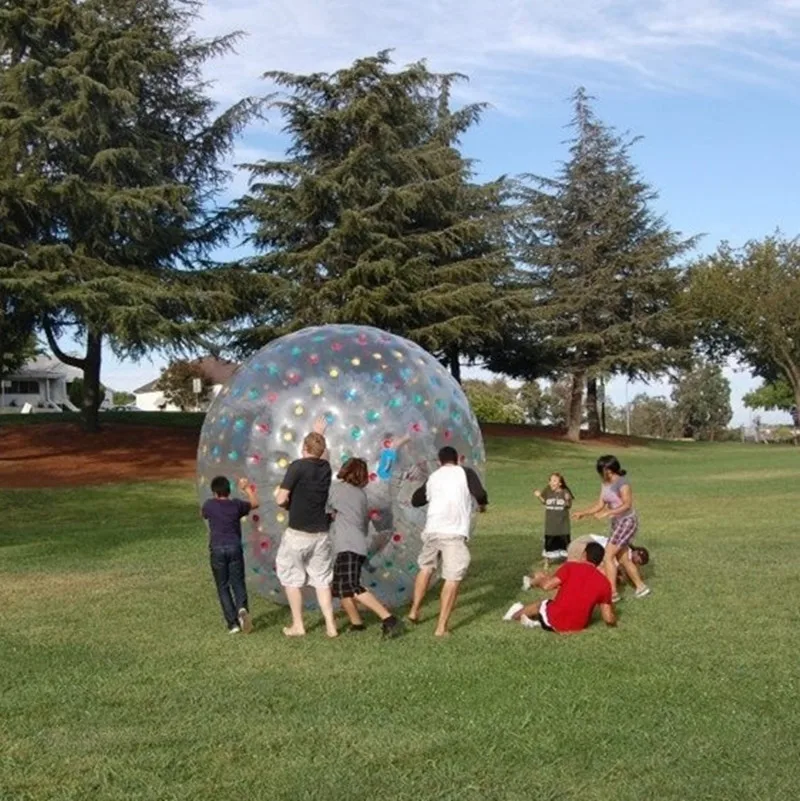 HIBADOU Water Walking Zorb Ball, 2,5 m, 8,2 stopy ludzka piłka dla chomika, nadmuchiwana piłka bąbelkowa, z pompką