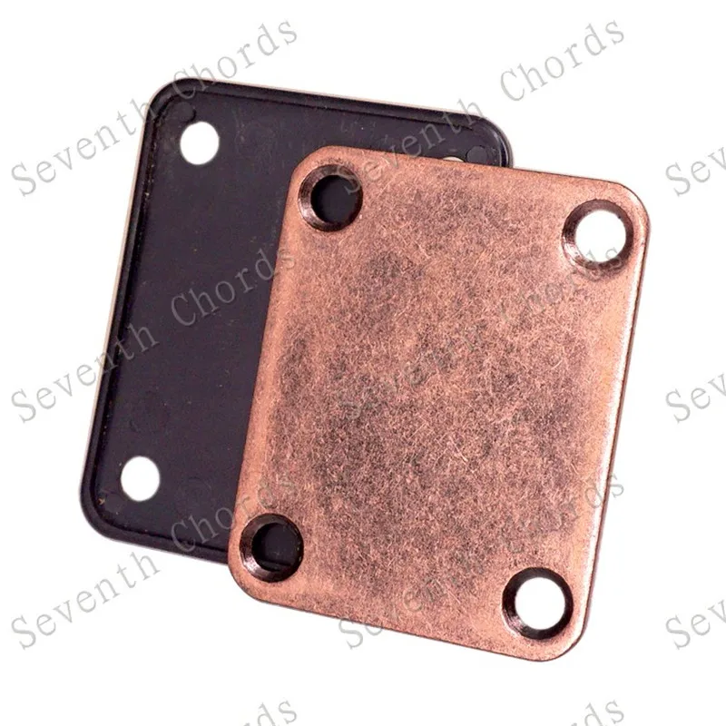 Ein Satz Kupfer RedGuitar Neck Plates für Bassgitarre E-Gitarre Großhandel Gitarrenzubehör Teile – Detail 4
