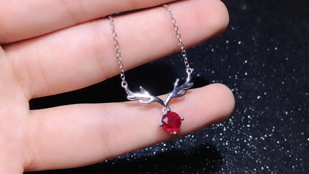 

New Arrival Natural and Real Natural And Real Ruby Pendant Ruby necklace For Women