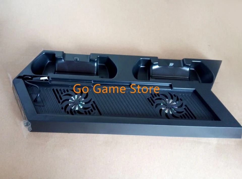 Soporte de montaje múltiple para carga de PS4, cargador de vástago manual con mando a distancia y ventilador de refrigeración HOST, 1 ud.