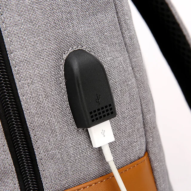 Imagem -06 - Polegada com Interface Usb Computador Notebook Laptop Bolsas Mochila de Nylon Escola Case Mochila para Homens Mulheres Estudante 14 15 15.6