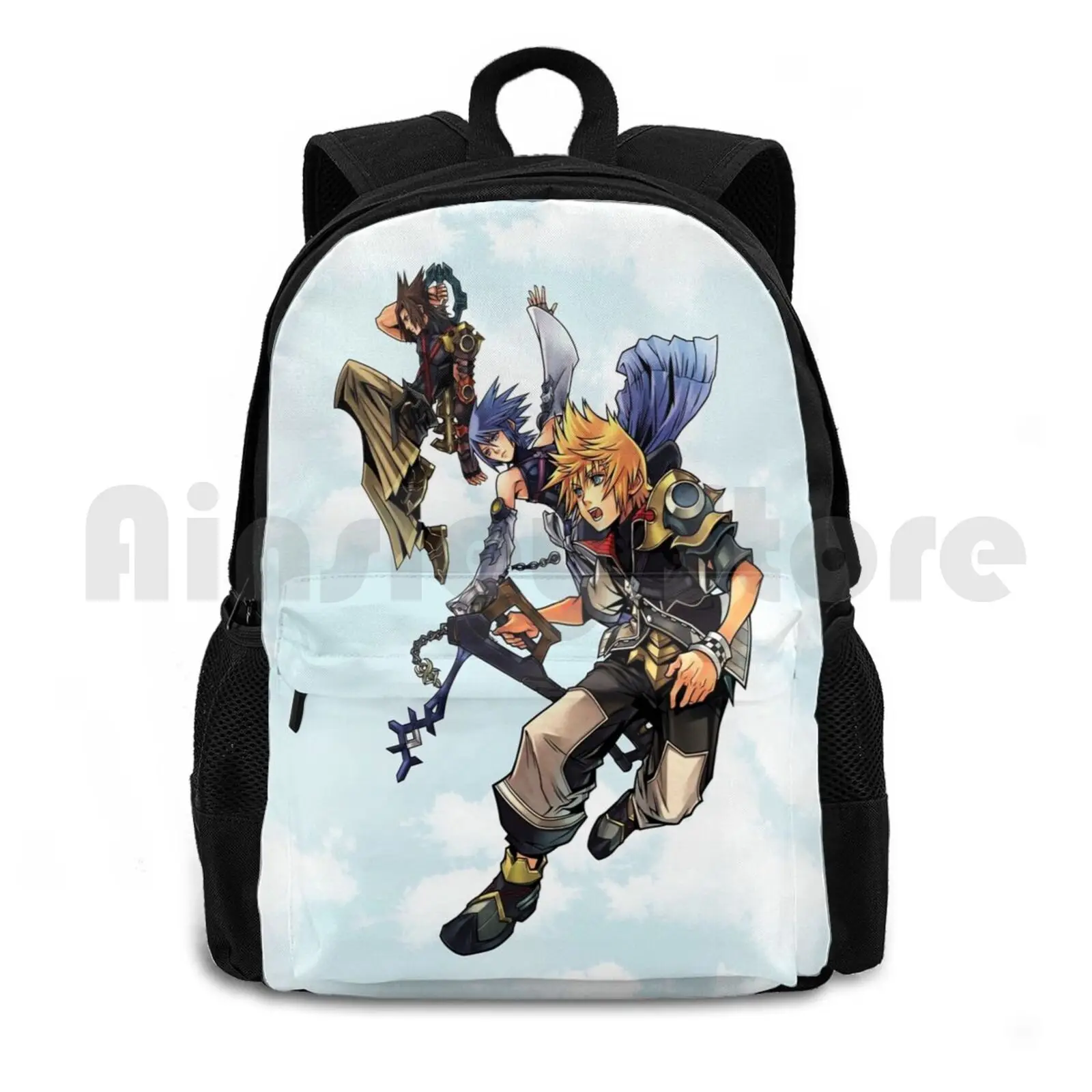 

Ventus , Aqua And Terra-Kingdom Hearts Birth By Sleep Outdoor Hiking Backpack Riding Climbing Sports Bag Kh Kingdom Hearts