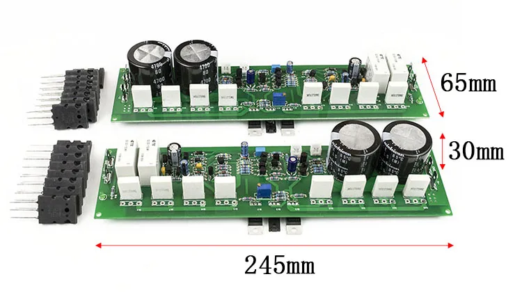 NEW PR-800 Class A Stage Home Fever 1000W High Power Amplifier Board Power tube TTA1943 TTC5200 + MJE15032 15033