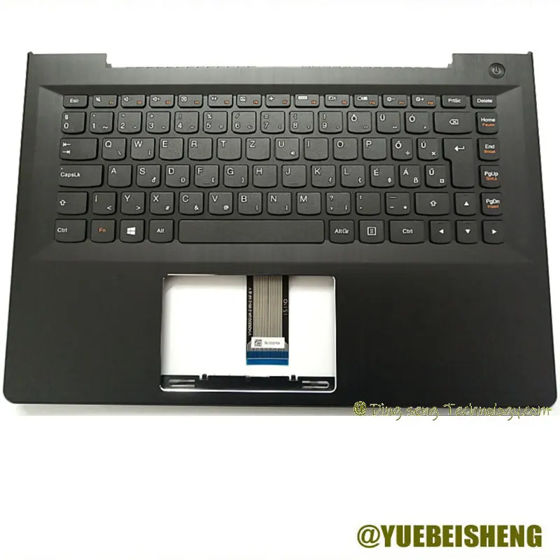 YUEBEISHENG                       New for Lenovo I2000 S41-70 500S 300S-14 DE Hungarian EUR keyboard upper cover 5CB0J33062