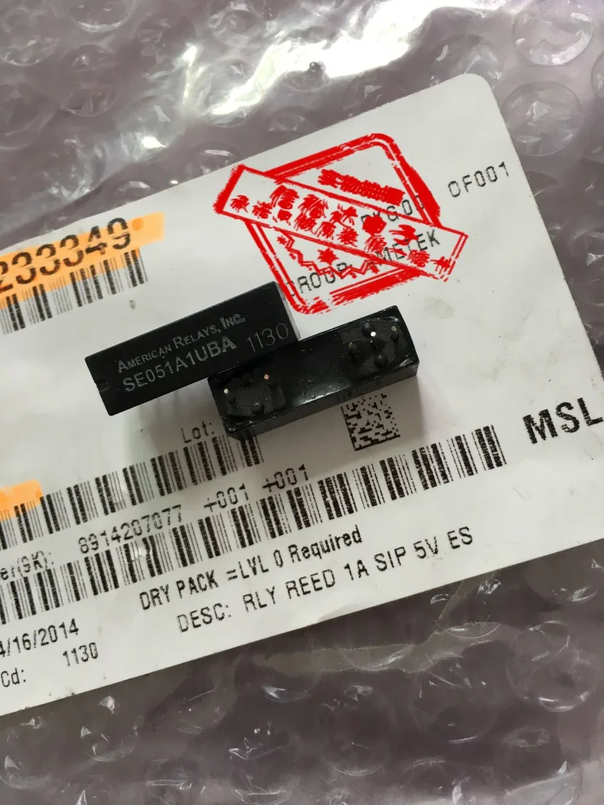 

Original new 100% 1A05V normally open SIP reed reed relay 1A 5V SE051AUBA