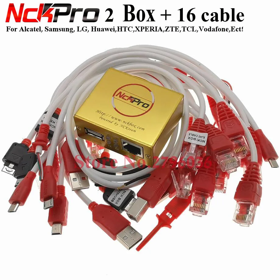 2025 NCK Pro 2 Box (NCK Box + UMT Box   2 in 1 Box  )  + 16 Cable set with Mobile phone repair tools