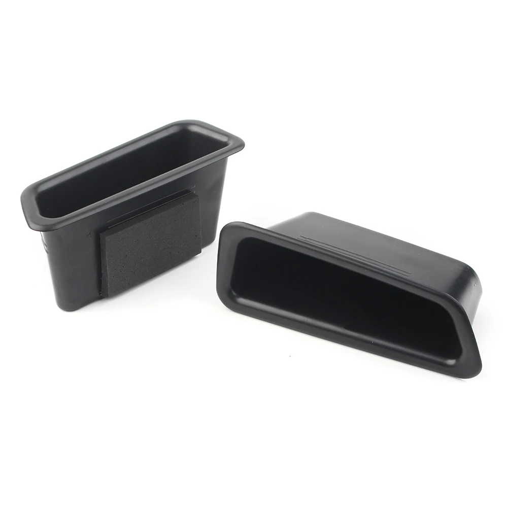 2PCS Car Front Door Storage Box Organizer Container Holder For Volvo S60 V60 2010 2011 2012 2013 2014 2015 2016 2017 Left Drive