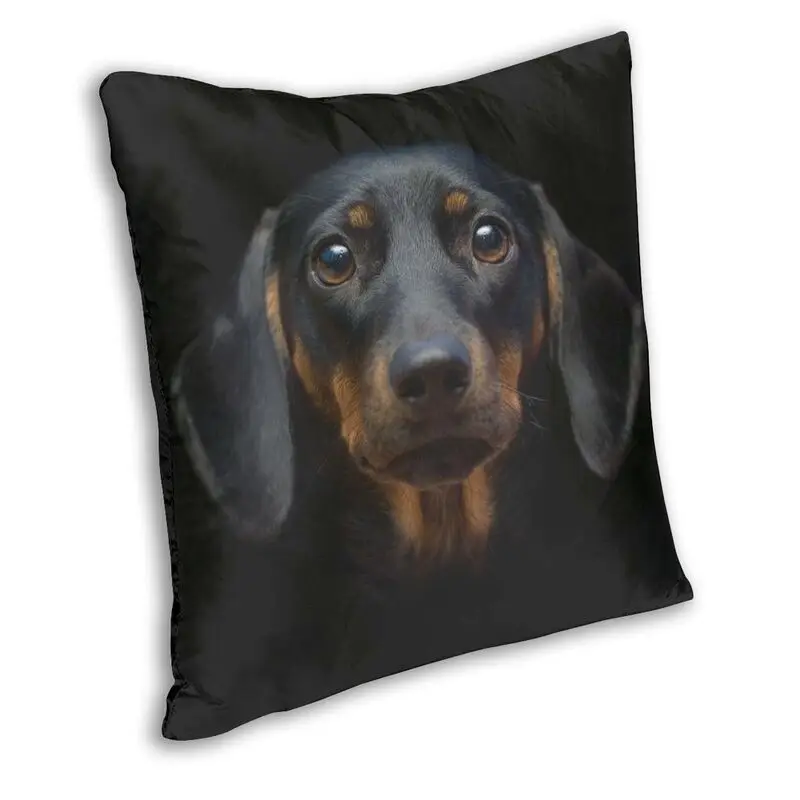 Personalized Cute Dachshund Square Pillow Case Home Decorative 3D Two Side Badger Sausage the Wiener Dog Cushion Cover For Sofa