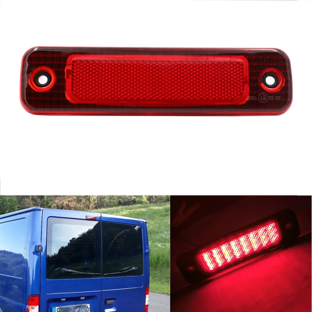 Red / Smoke Lens Rear High Mount Stop Tail Third Brake Llight Lamp For Ford Transit MK7 2006-2013