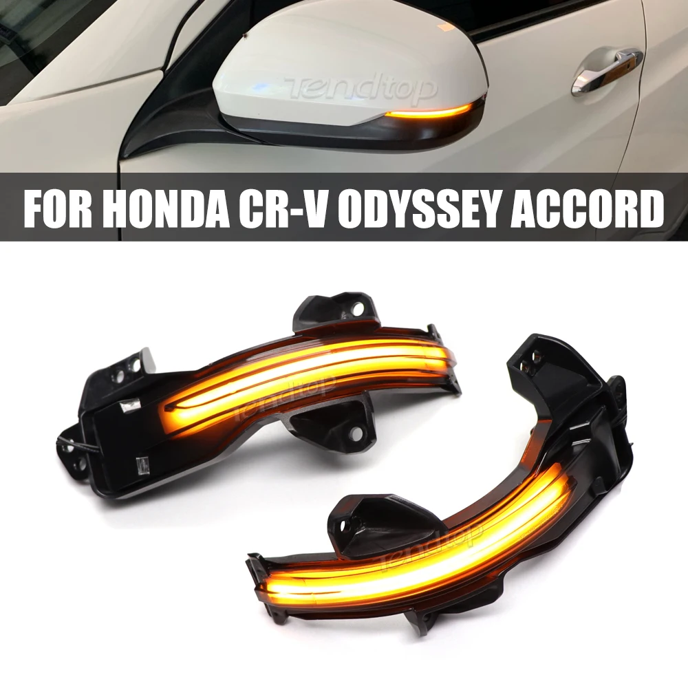 LED Dynamic Blinker Side Wing Mirrors Turn Signal Light For Honda Odyssey City CR-V Fit Jazz Elysion Accord Spirior Hybrid