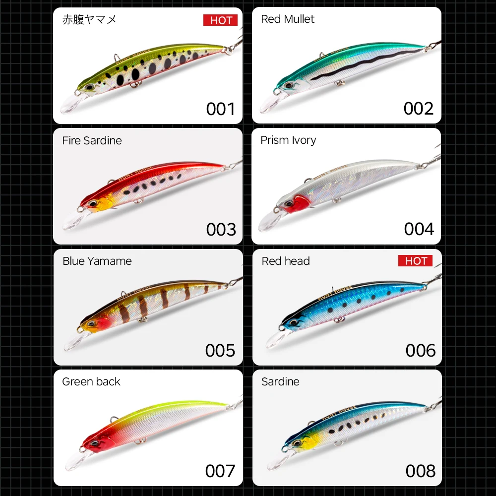 Hunthouse Ryuki Minnow – Wobbler hundimiento lento para lubina