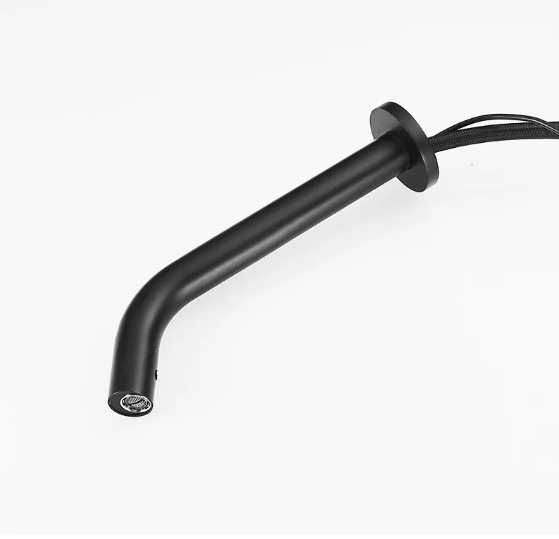 

MTTUZK Matte Black Brass Wall Mounted Automatic Sensor Faucet Bathroom Wash Basin Touchless infrared Faucet Hot Cold Water Tap