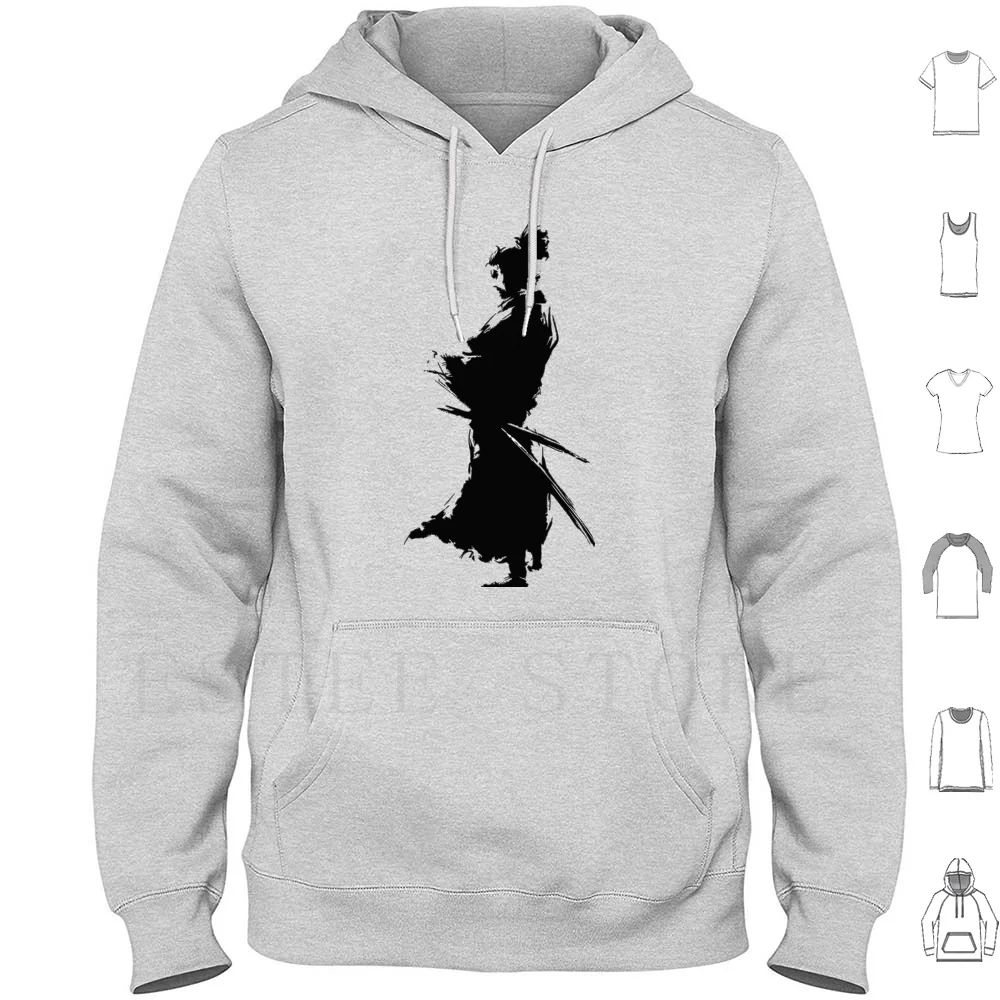 Art Hoodies Long Sleeve Japan Japanese Anime Katana Manga Champloo Fuu Jin Mugen Champloo Sword Cartoon Geisha Movie