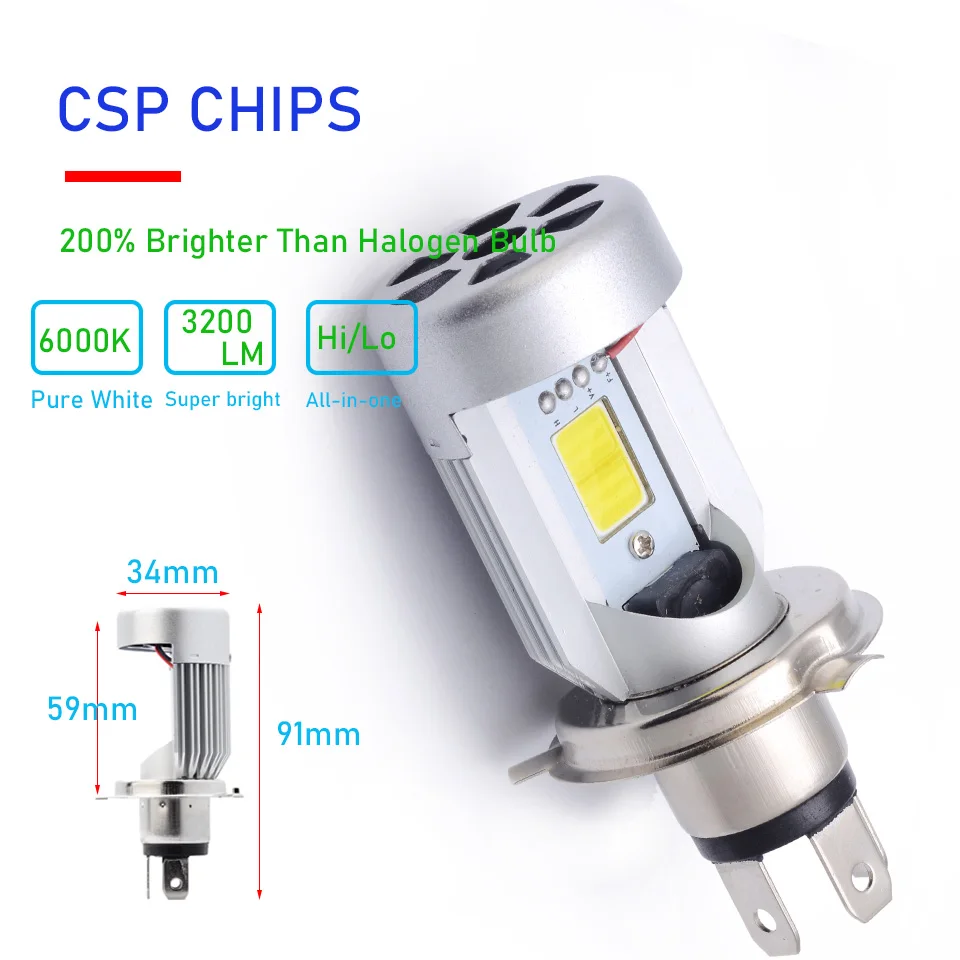 1X Blue/pink Angel eye Ba20d LED Motorcycle Headlight H4 HS1 H6 Scooter Motorbike Headlamp Light Bulb DRL Accessories 12/24V image 5