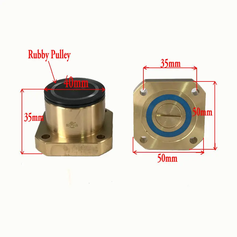 WEDM Brass Guide Wheel Pulley Roller Assembly 152 OD40*L35mm for WEDM Wire Cutting Machine