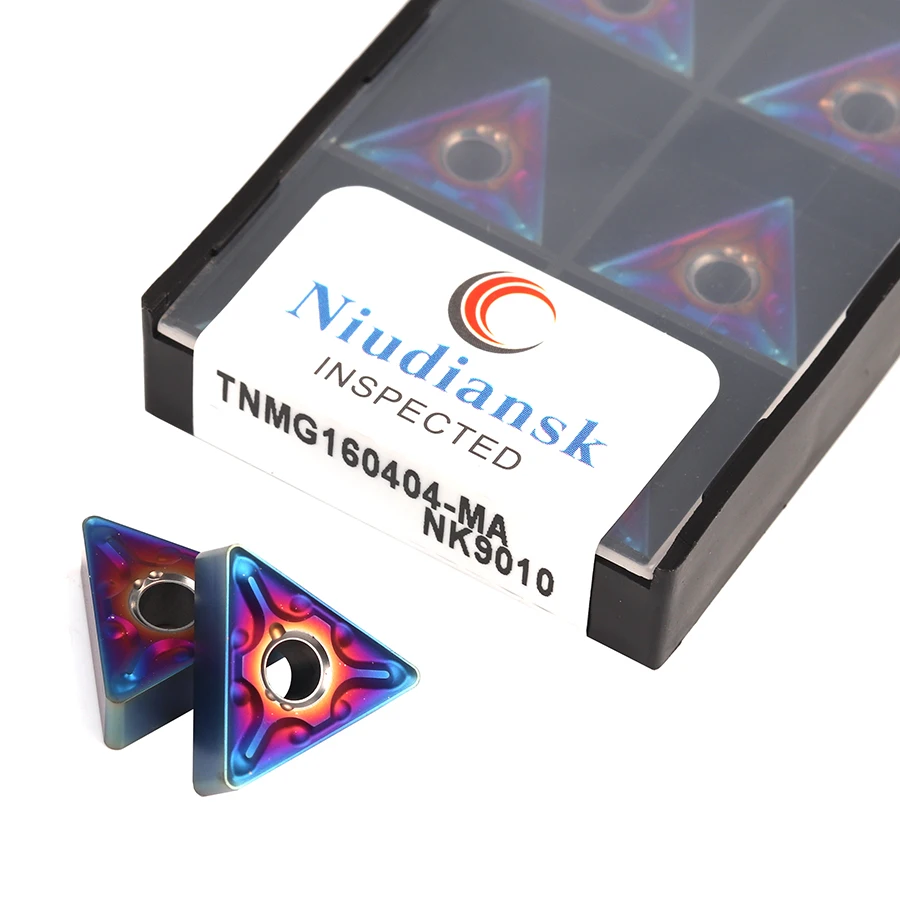TNMG160404 مللي أمبير TNMG160408 مللي أمبير NK9010 آلة خرط تعمل بالتحكم الرقمي بواسطة الحاسوب نانو الأزرق شفرة الخارجية تحول إدراج لقالب الصلب ، الفولاذ المقاوم للصدأ ، الحديد الزهر