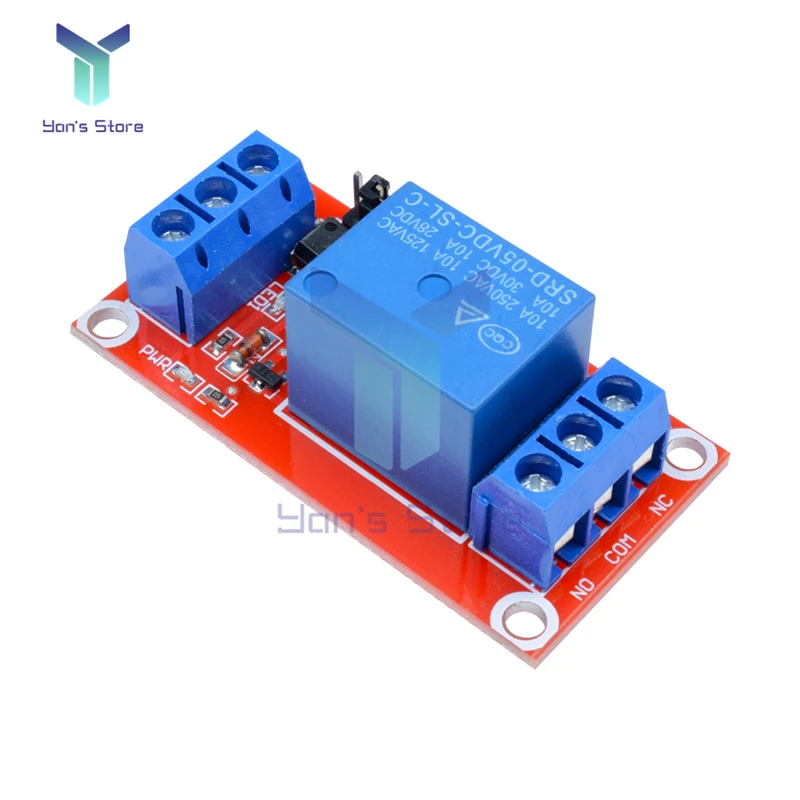 1 Channel Relay Module 5V 9V 12V 24V High and Low Level Trigger Relay Control Switch with Optocoupler Module High Driving Force