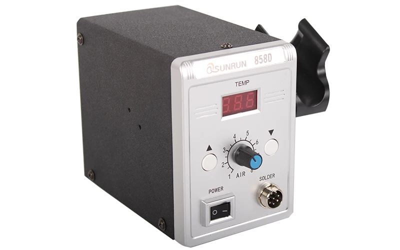 Digital display with manual adjustment, disassembly and welding of hot air gun 858d, blow chip, disassembly of digital display s