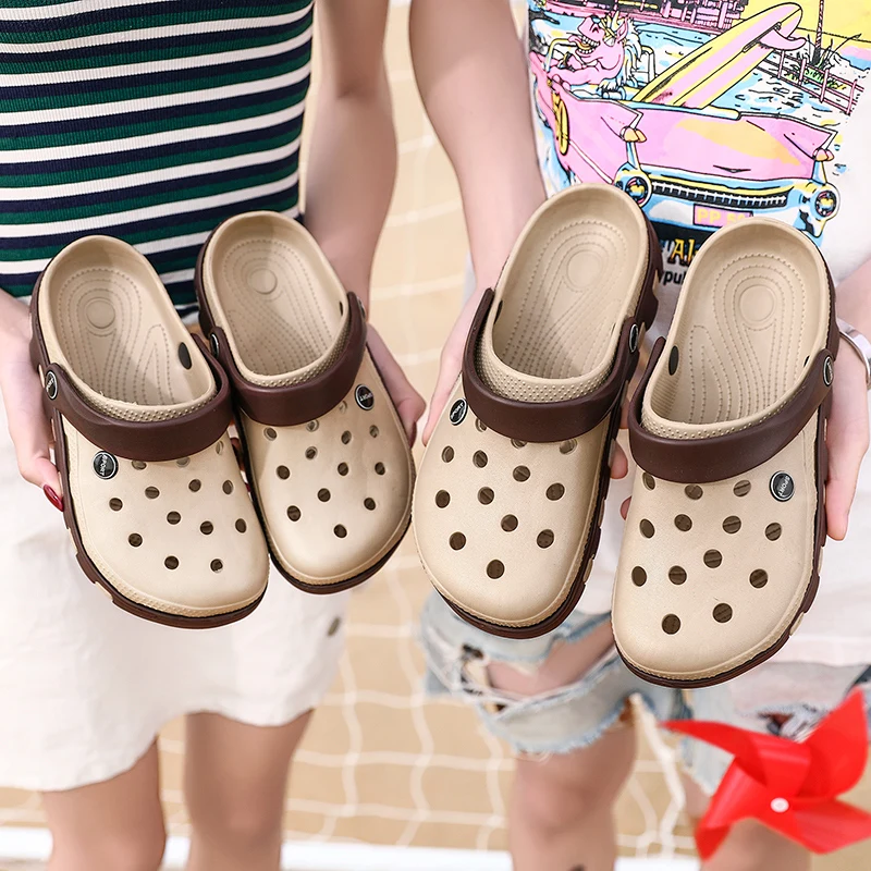 Zuecos cómodos de verano para hombre y mujer, sandalias informales transpirables de inyección EVA, zapatillas de playa, zapatos de agua, zuecos