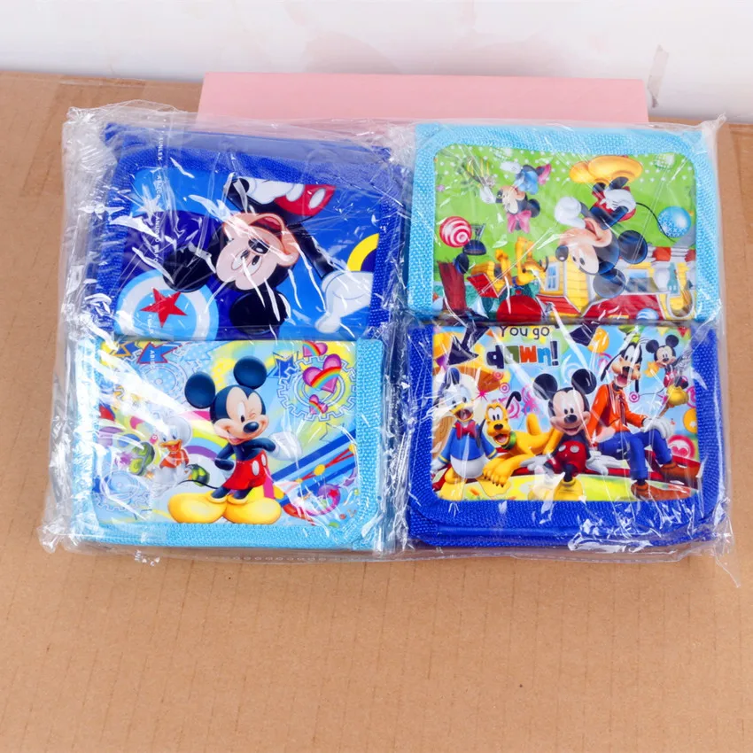 Disney Frozen Children Cartoon Short cute Wallet girl Toy Handbag School Student Gift Coin Bag Princess Boy Car Hand Coin Purse