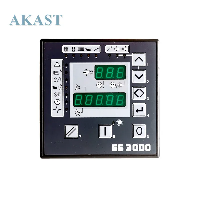 substituicao do painel do controlador do plc eletronic para o compressor de ar do parafuso de liutech es3000 01