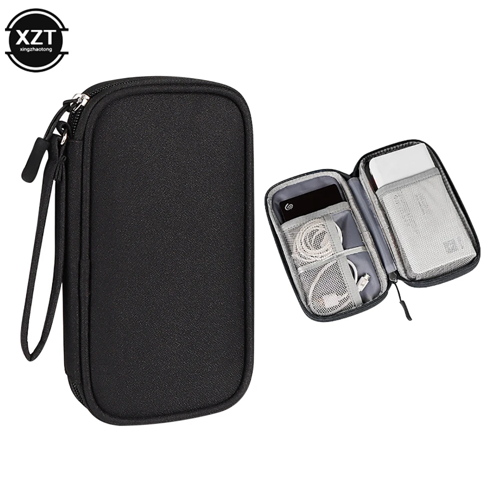 Portable 20000mAh Power Bank Bag External Battery Carrying Pouch for Charger, USB Cable, Hard Drive, Earphones